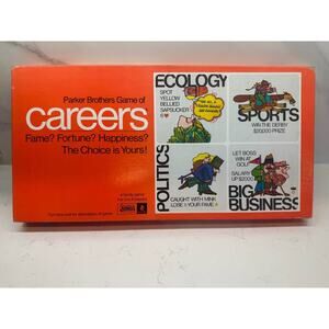 Vintage 1971 Parker Brothers Careers Board Game - Complete Set